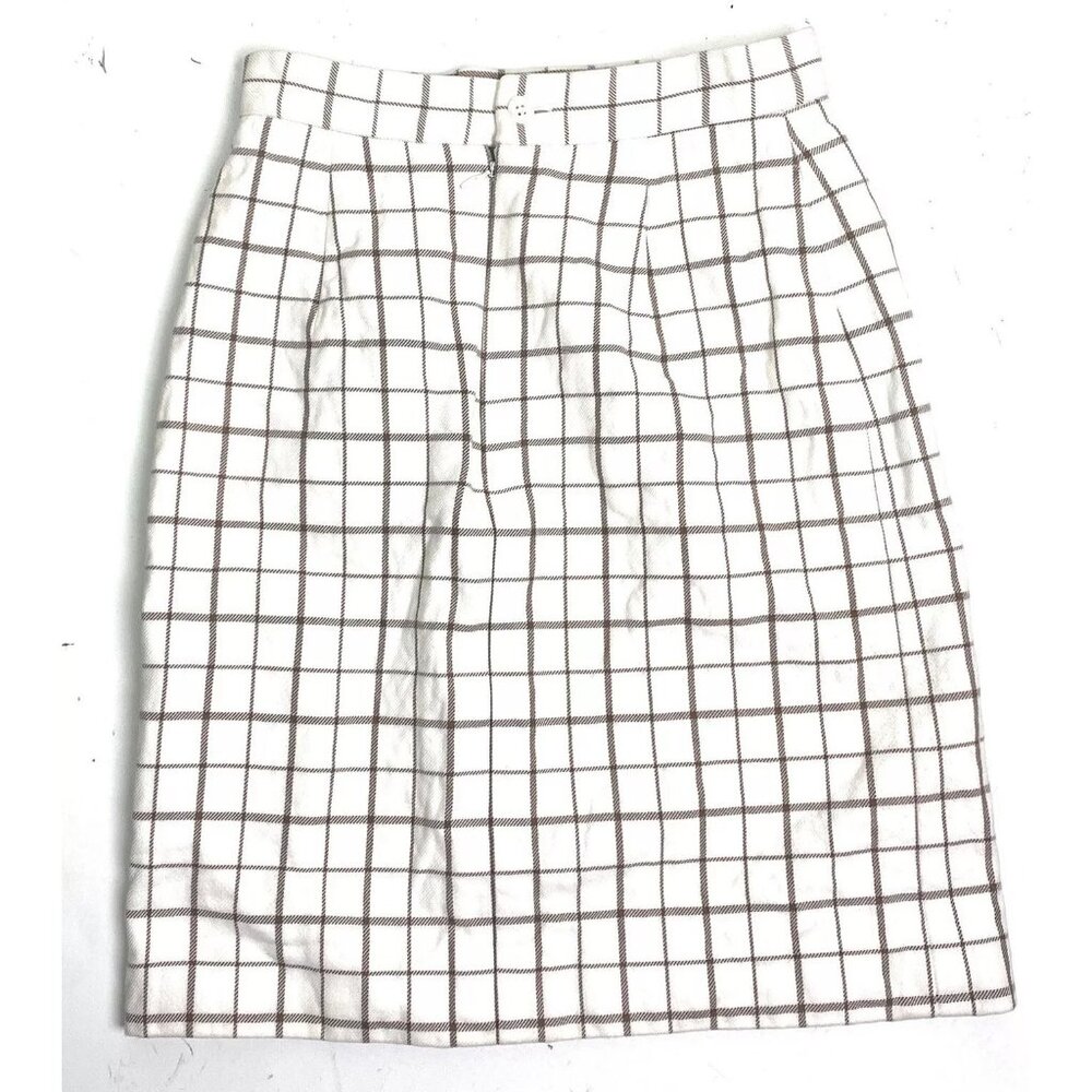 Dolce & Gabbana Skirt Light Beige Cotton 7" Zip Size 40 EU
